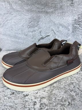 Crocs AllCast Espresso Brown Duck Shoes- Size J4
